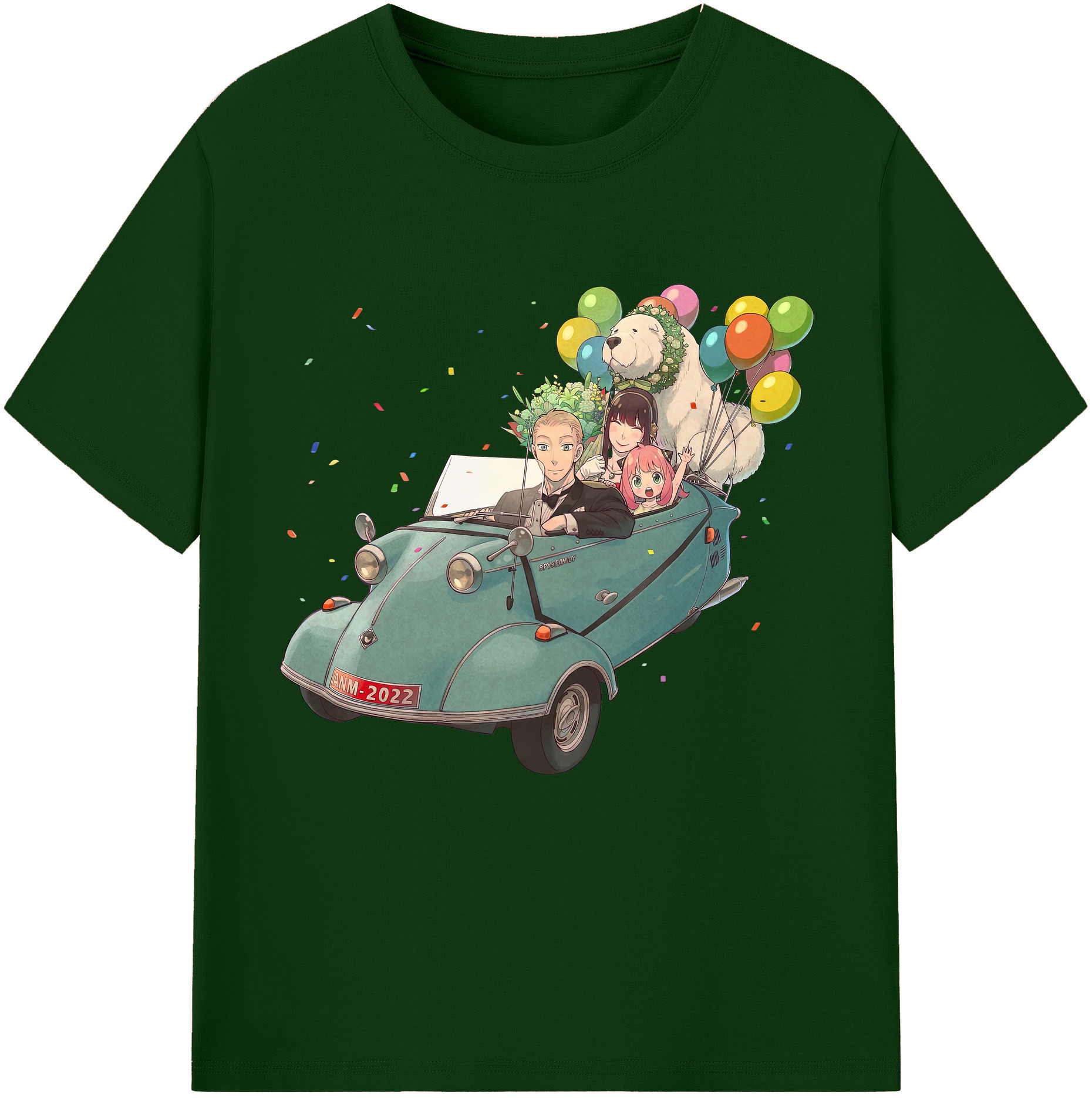（画像用） SPY×FAMILY间谍家家酒 綿100％半袖Tシャツ（フロントプリント）